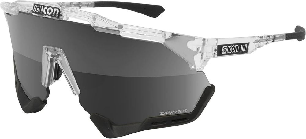 SCICON Lunettes de Soleil Aeroshade XL pour Performance Sportive - Multimiror Argent