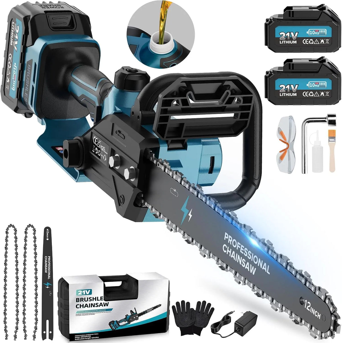 Tronçonneuse – X13, sans fil, moteur sans balais, en bois, 12 Pouces, 1800W, pour l'atelier et le bricolage