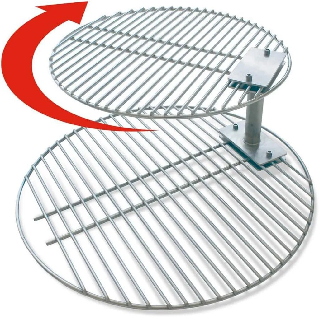 Grille Pivotante pour Kamado Joe Classic/L – Accessoire BBQ en Acier Inoxydable – 40,6 cm avec Rehausse de 12,7 cm