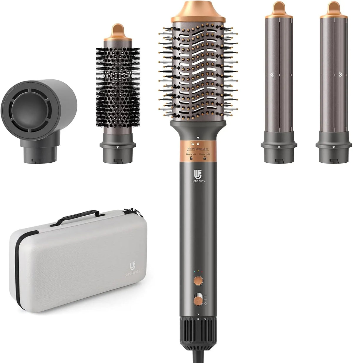 webeauty Seche Cheveux Set, Air Styler 6 en 1 équipé de Fer a Boucler