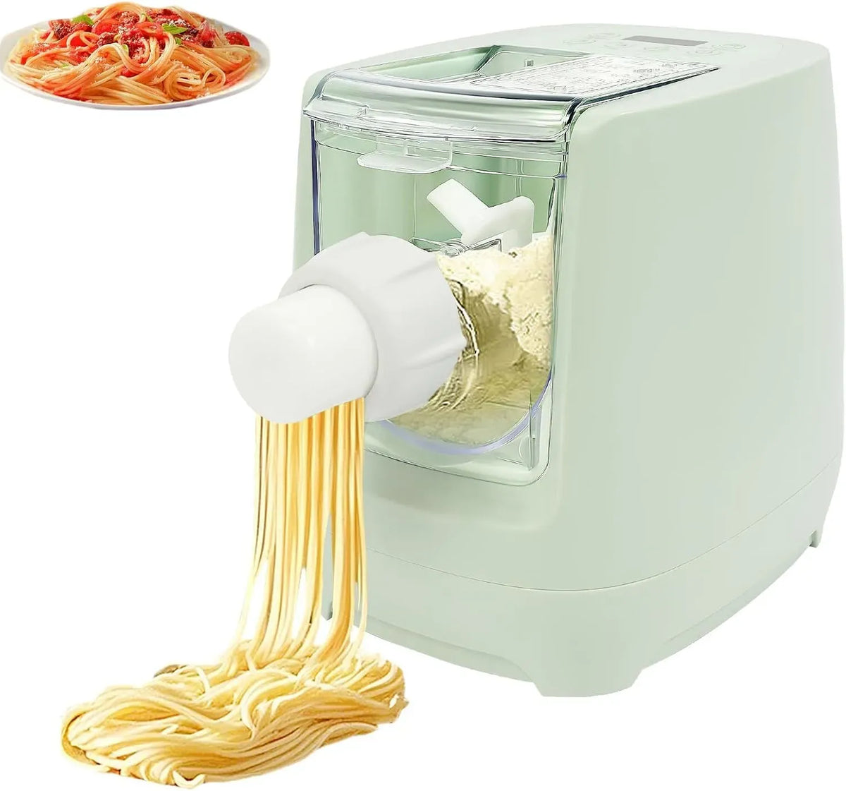 Machine à pâtes, 260 W, machine à nouilles, Affichage LED, Capacité 0,5 Kg