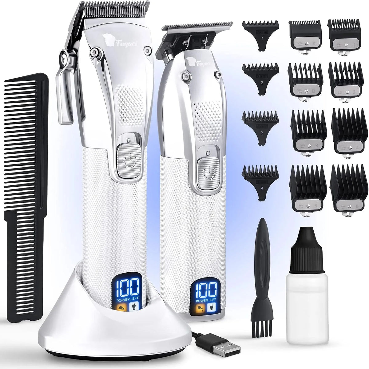 Puissance Turbo, Fagaci Tondeuse Cheveux et Barbe Homme