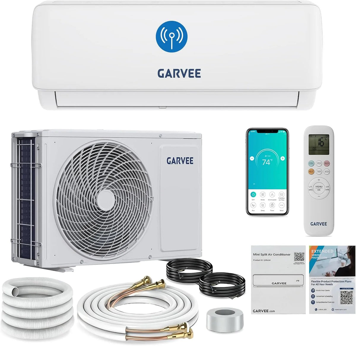 Climatiseur R32, 19 dB, installation murale, Wi-Fi, Inverter, 12000 BTU Climatisation, App, Clim 19 dB, Climatiseur Split, Refroidissement, chauffage