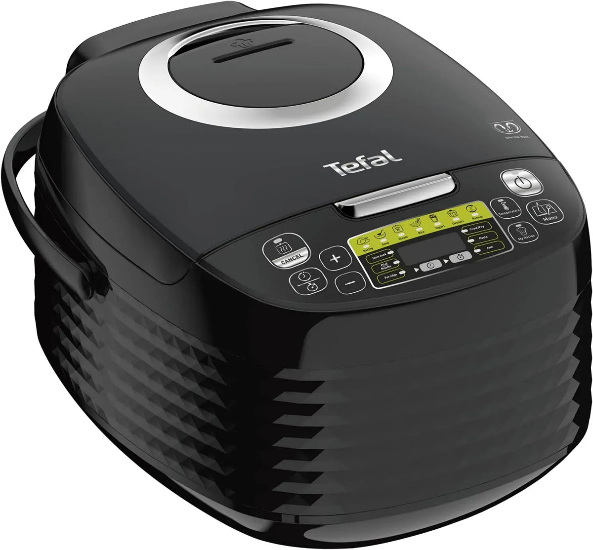 Tefal RK745840 Multicuiseur, Multicooker, cuiseur multifonction électrique, multicuiseur électrique, 5 L, acier inoxydable, noir