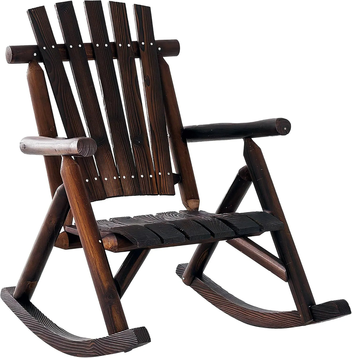 Outsunny Fauteuil à bascule – avec dossier