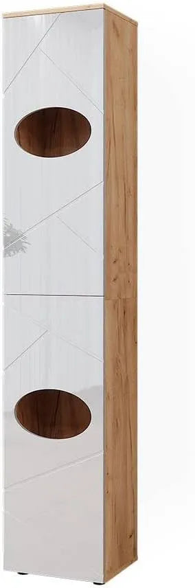 Vicco Armoire de rangement – 37.2 × 192cm, blanc