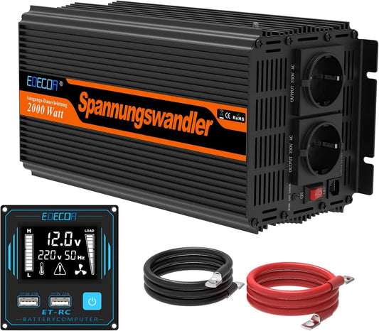 Panneau solaire et module photovoltaïque, 2000w, 12v, pour véhicule et alimentation mobile, 220v