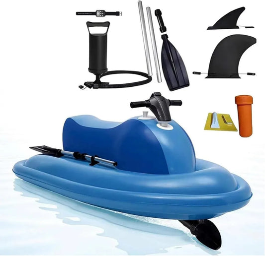 Scooter sous-marin électrique 2 places avec aileron de sécurité, vitesse 3-9 km/h, autonomie 130 min, charge rapide 3,5 h, 700W