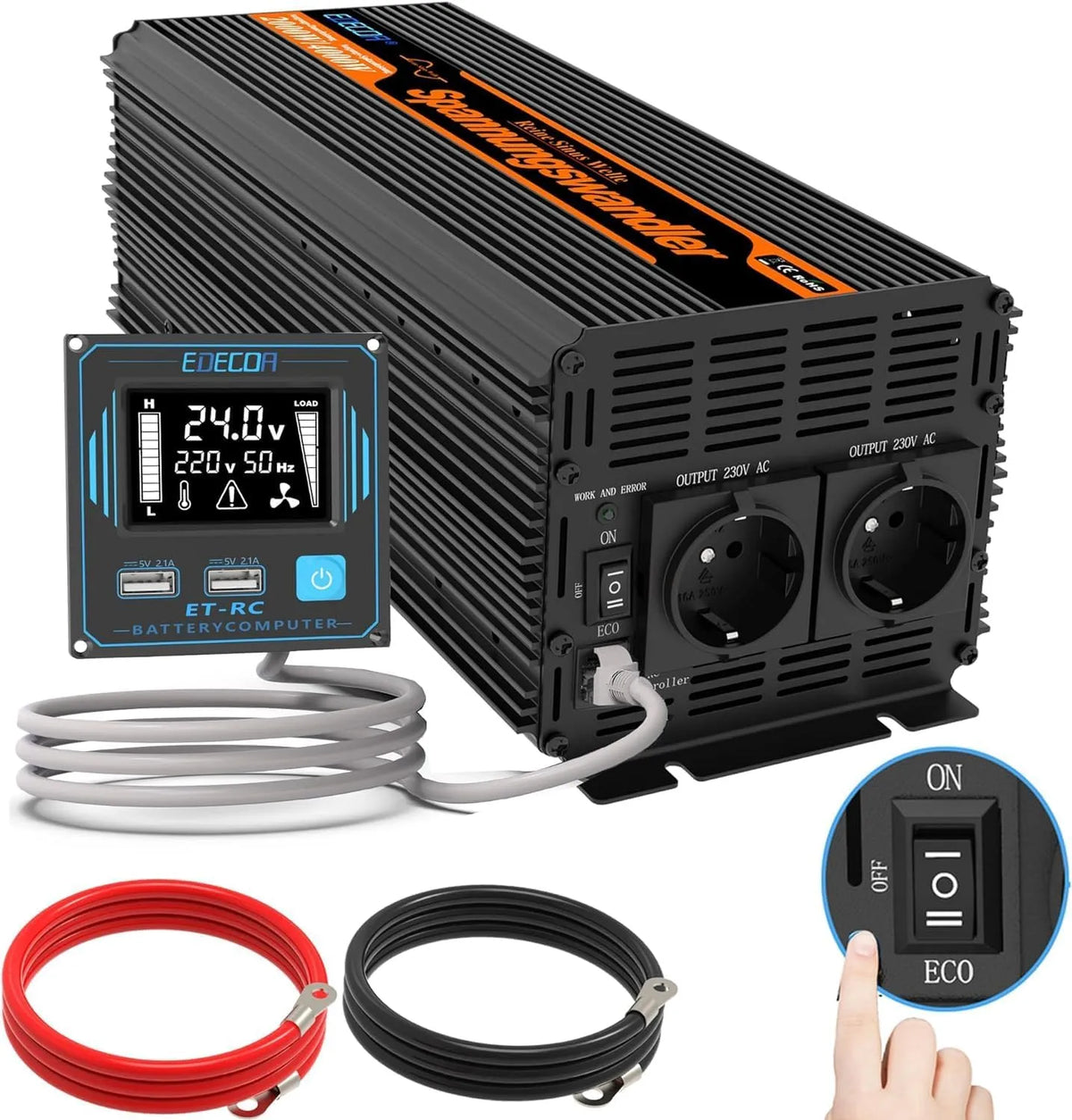 Panneau solaire et module photovoltaïque, 2000W, 24V, 220V, pour camping et camping-car