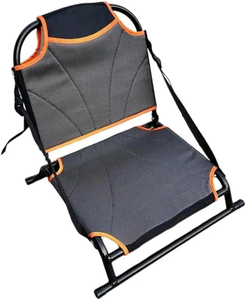 Chaise de pêche en aluminium pour kayak, dossier pliable et tissu à séchage rapide