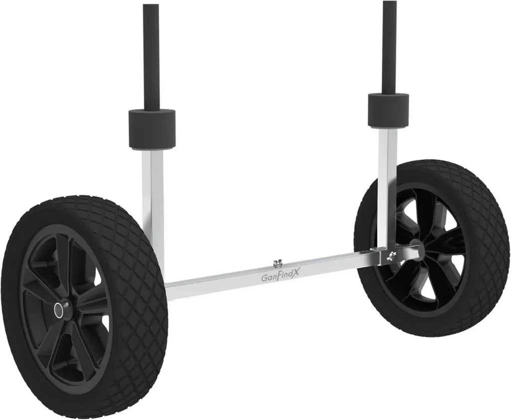Chariot de kayak pliable et réglable avec roues robustes et sangles