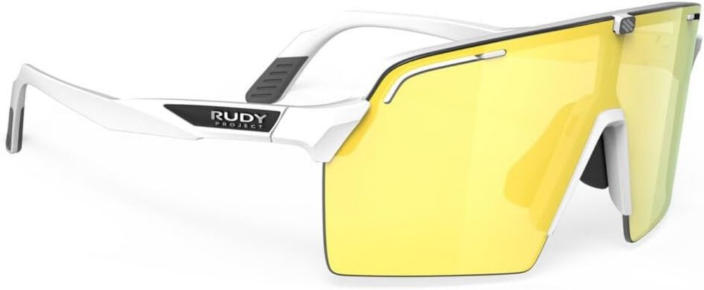 RUDY PROJECT SPINSHIELD PRO Lunettes de Soleil Blanc Mat avec Verres Jaunes Miroir