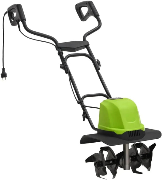 Motobineuse pour ameublir la terre et préparer les parcelles avant plantation rotoculteur électrique 800 W à 4 Lames en Acier: 36 cm, 23,5 cm