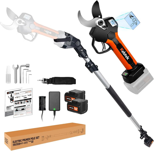 Sécateur: moteur sans balais, manche télescopique, usage professionnel, 40mm, 18 V