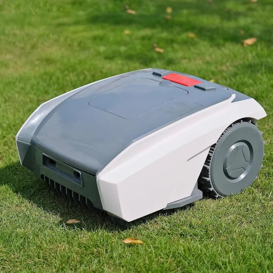 Robot tondeuse avec GPS, contrôle Bluetooth, programmation et capteur de pluie, jusqu'à 1/3 acre