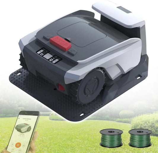 Tondeuse robotique GPS pour jardins jusqu'à 1500㎡, contrôle via application, avec station de charge