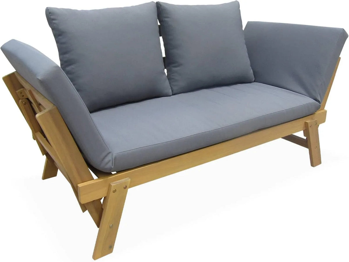 sweeek: avec accoudoirs, 3 Places, 200 × 72 × 74.5cm, gris