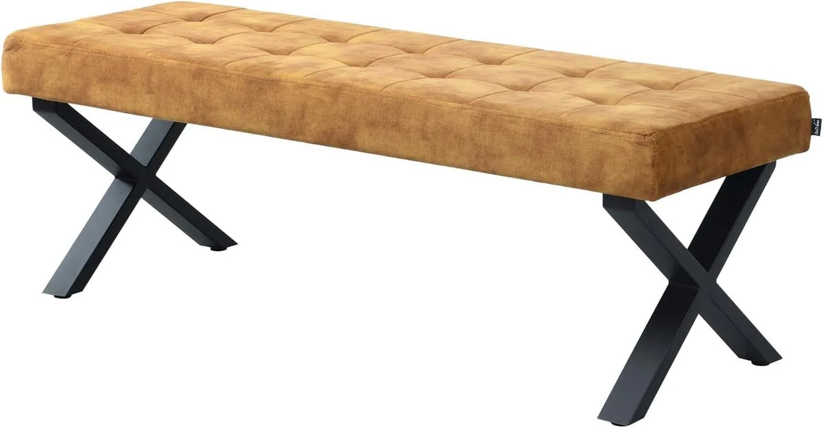 Banc et banquette d'intérieur — Jaune, 140 cm