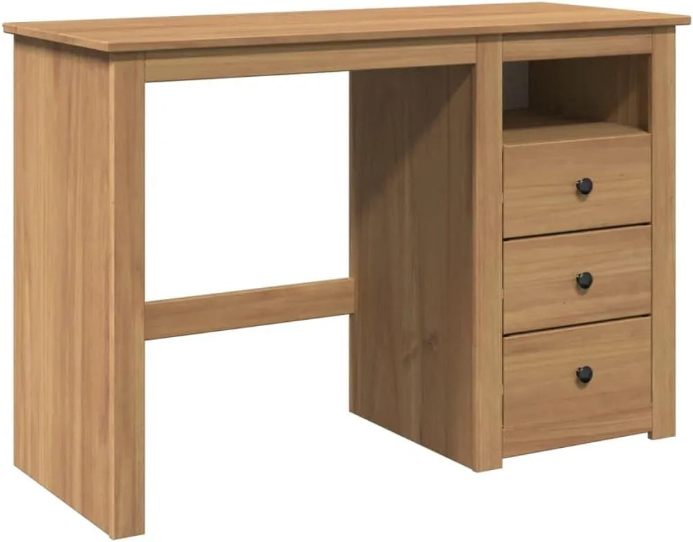 Bureau et table informatique: en velours côtelé, en bois, 112 × 45 × 75 cm, en bois massif