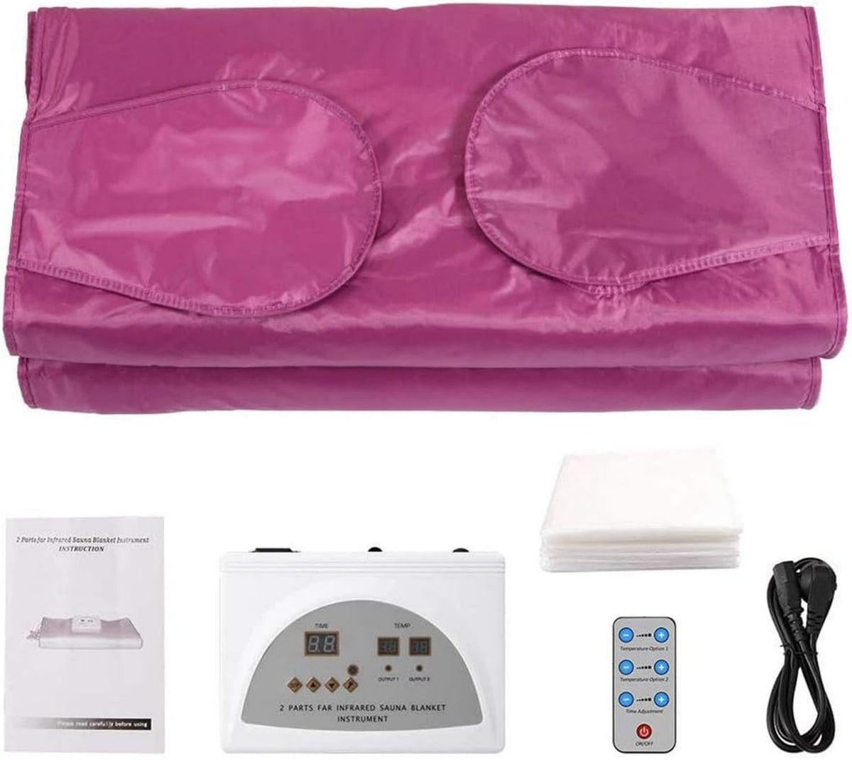 Couverture de sauna infrarouge: infrarouge lointain, résistant à l'eau, format portable