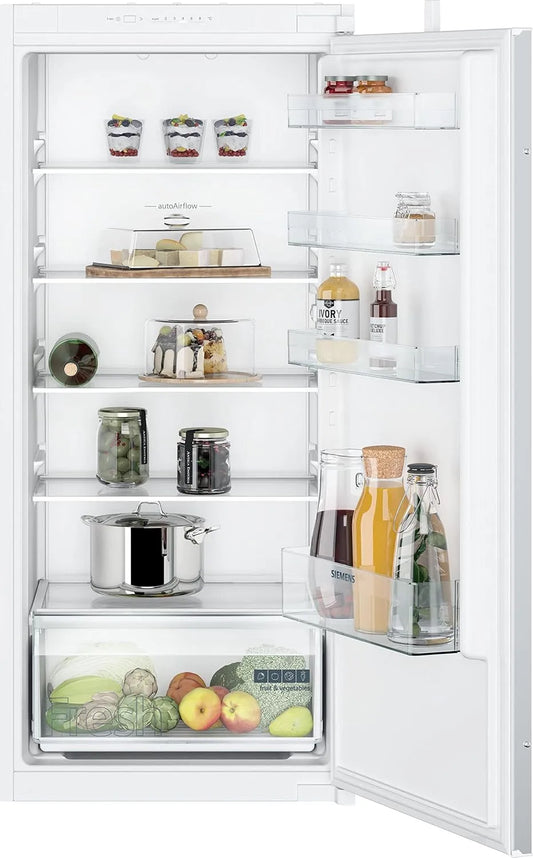 Siemens iQ100 KI41RNSE0 Réfrigérateur, 204 L, 122, 5 x 56 cm, éclairage LED, Siemens KI41RNSE0 iQ100 Réfrigérateur Intégré avec Charnière Coulissante