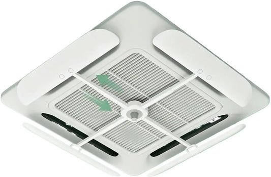 Four électrique, 11x60 cm, Déflecteur de vent climatiseur plafond à cassette PP, Four-sided