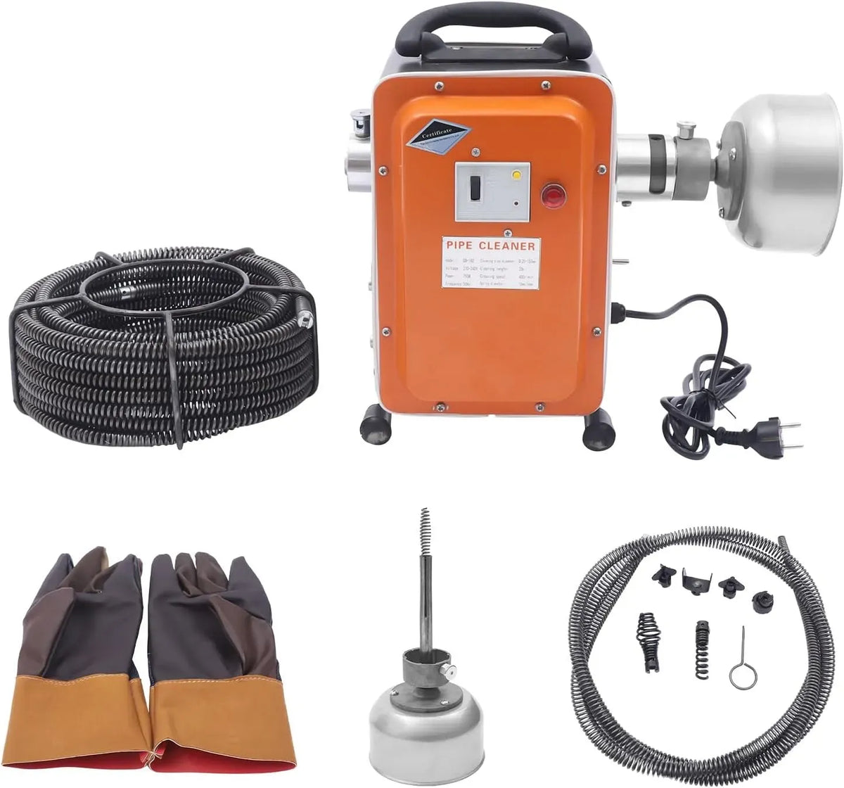 Machine de Nettoyage, 750 W, 150 mm, restaurant, pour canalisations de Ø 20-150 mm