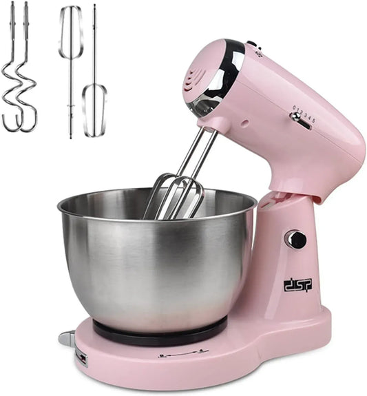 Robot, 3,2 L, acier inoxydable, 5 vitesses, Robot pâtissier vertical multifonctionnel en acier inoxydable