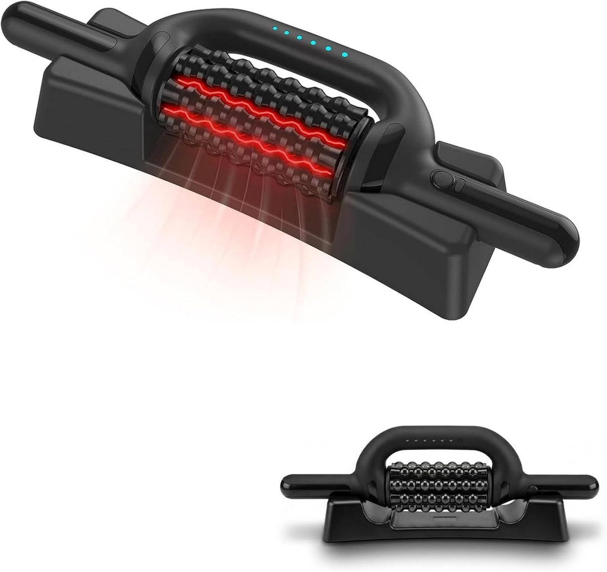 Rouleau de Massage Électrique Anti Cellulite avec Base Mains Libres - rechargeable, 6 Vitesses