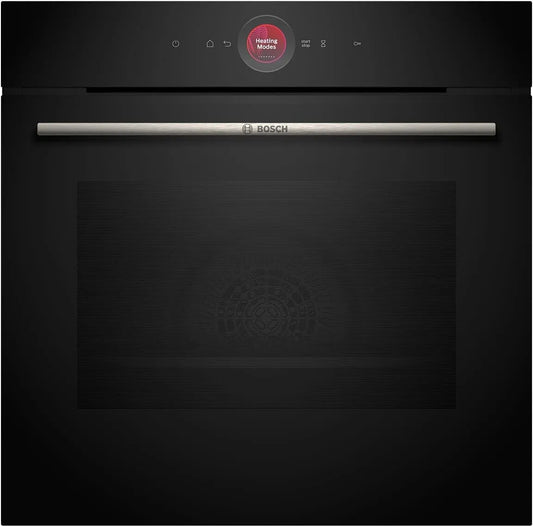 Bosch HBG7341B1 Four électrique, 60 x 60 cm, encastrable, tactile, effet 3D, noir, air chaud 3D, intelligent, fabriqué en Allemagne, anti-taches et