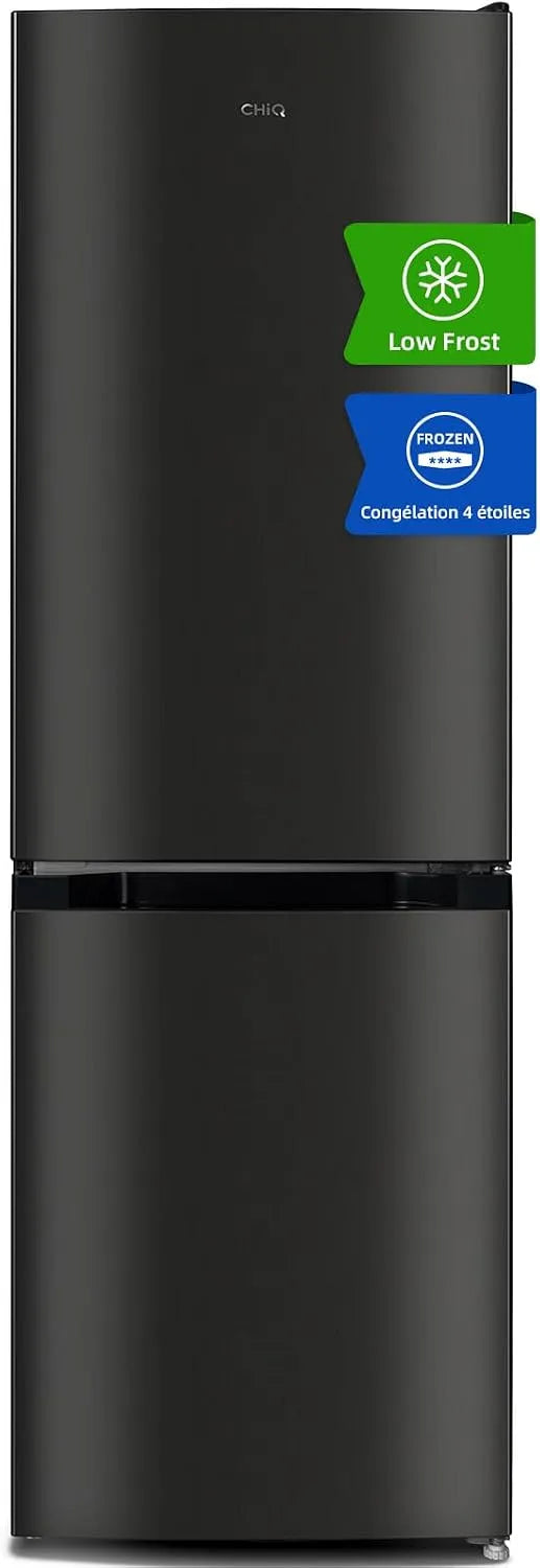 Réfrigérateur combiné, 157 L, CHiQ FBM157L42, silencieux, acier inoxydable, frigo avec congélateur, Largeur 47cm, Hauteur 144cm, 109 48, CHiQ 157L