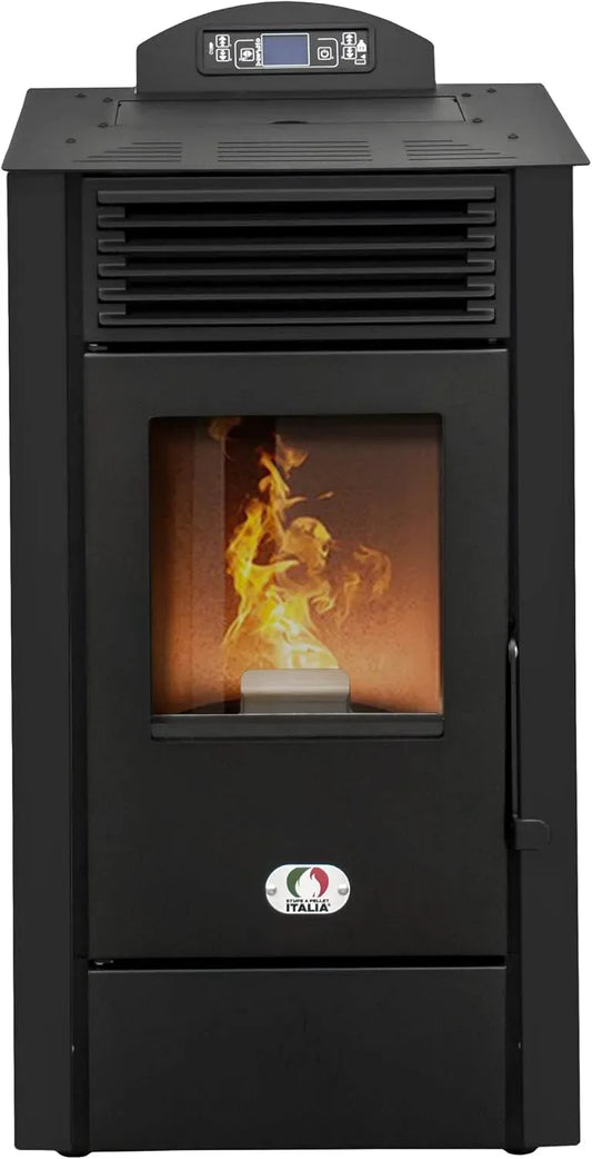 Ustensile de cuisson, STUFE 20H, noir, A PELLET ITALIA California 8 KW