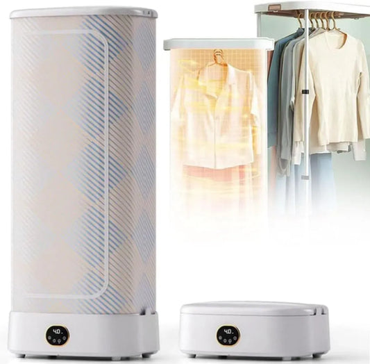 Sèche-linge, portable, minuteur, vapeur, Circulation D'air Chaud À 360°, Machine À Repasser À Vapeur