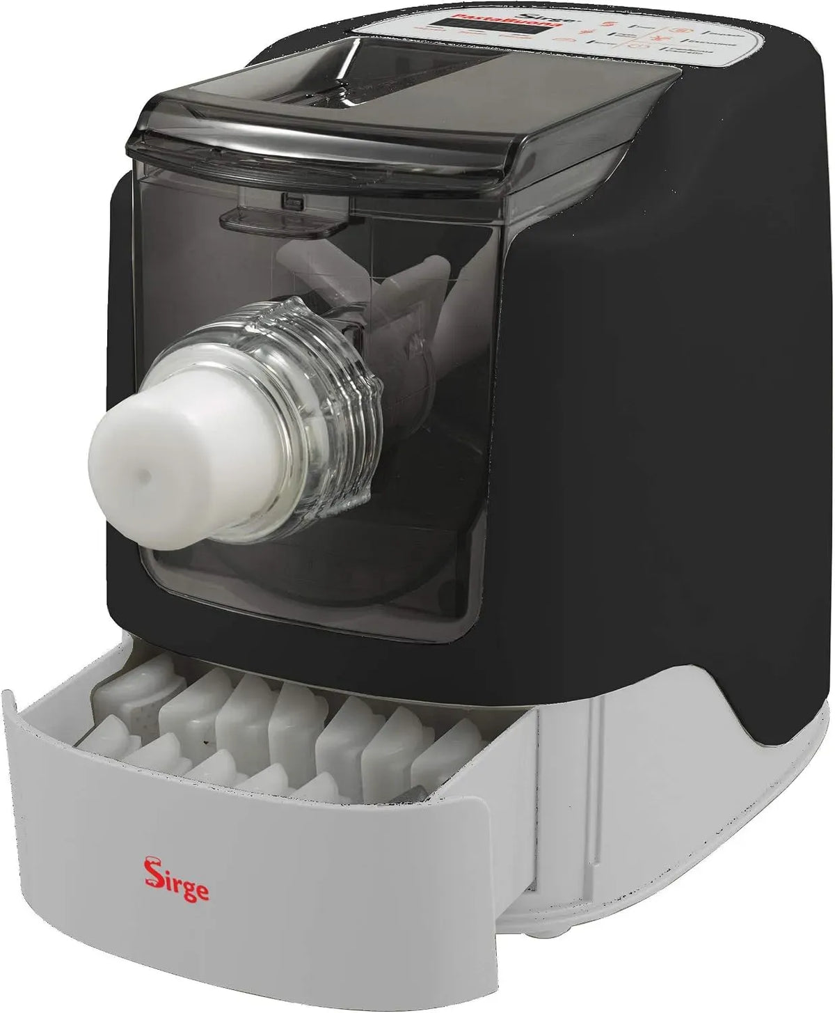 Machine à pâtes, machine à nouilles, noir, 13 filets inclus avec pâte