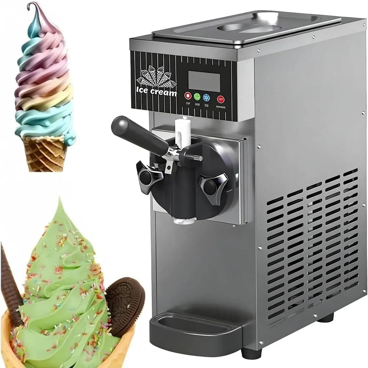Machine à Glace, Moteur, 450 W, gris, pour de petites productions régulières entre 5 et 32 °C