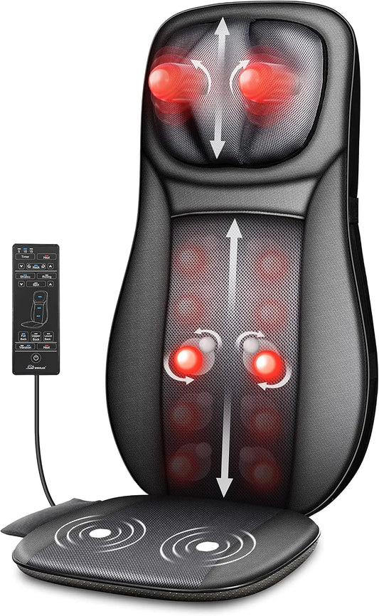 Fauteuil, Coussin, fonction chauffante, pour Massage du Cou et du Dos dans Bureau&Domicile Cadeau, SNAILAX