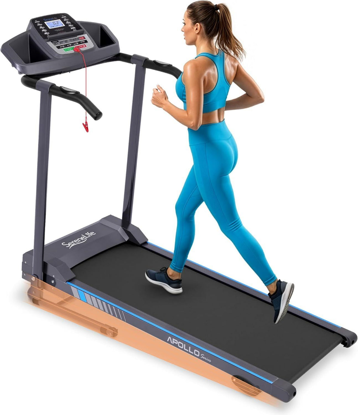 Tapis de marche – pliable, réglable, connexion Bluetooth, usage à domicile