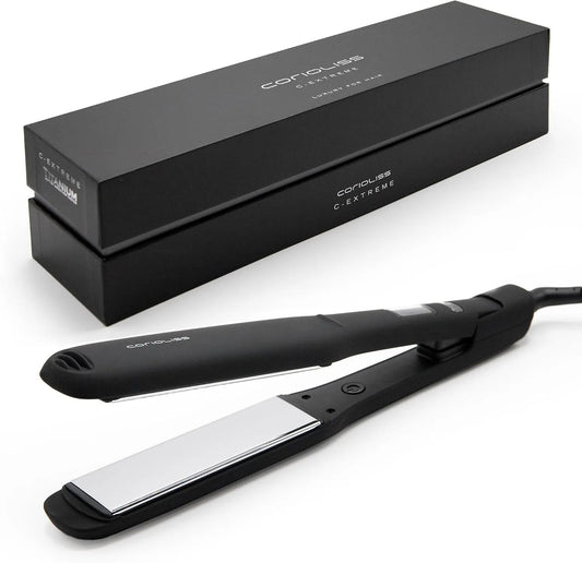 Corioliss Lisseur cheveux, fer à lisser, tactile, professionnel, noir, Black Soft Touch, Jusqu'à 230º