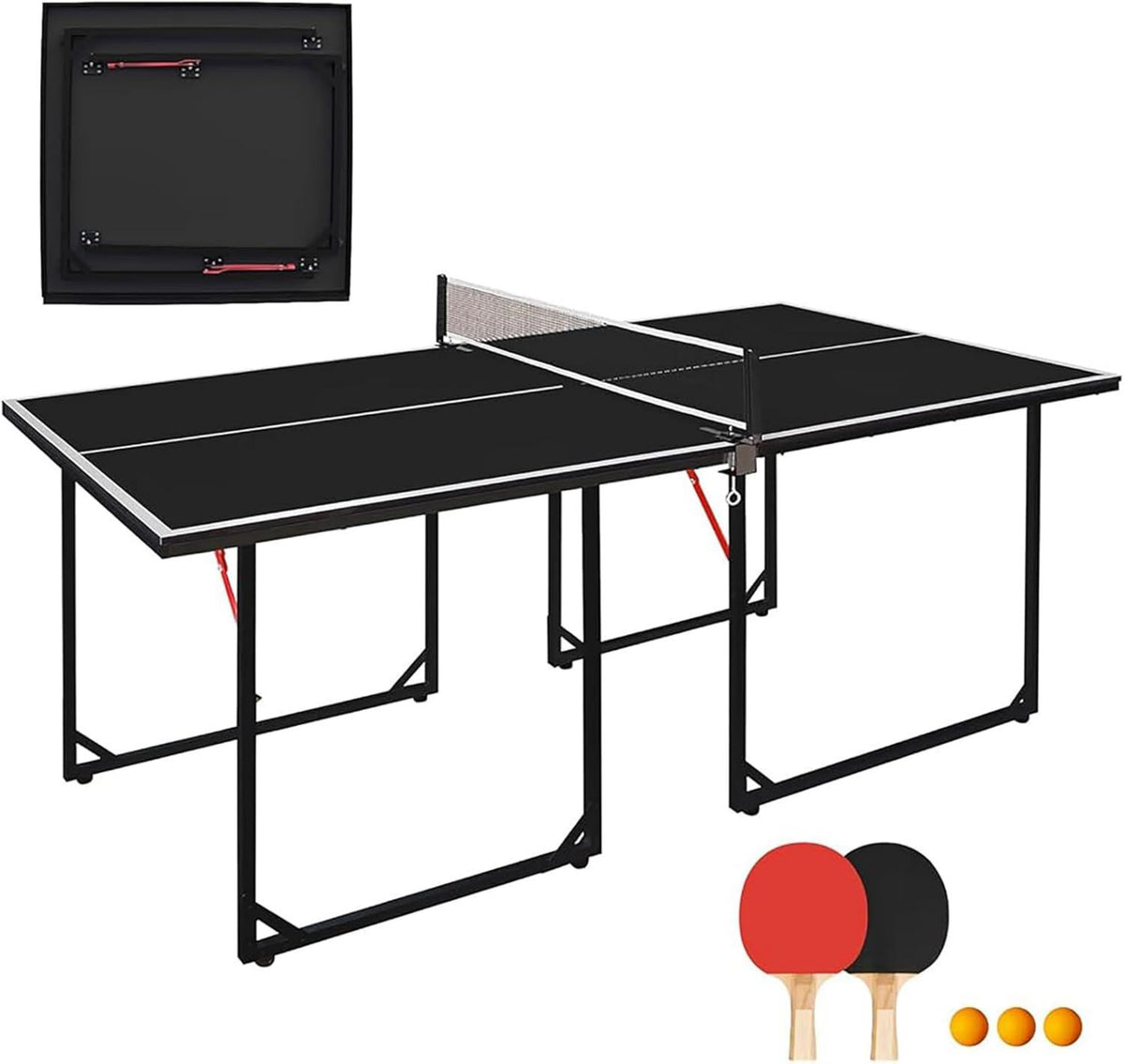 Raquette de tennis de table - pliable