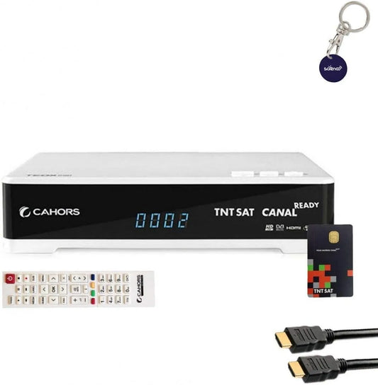 Smart TV, téléviseur, HDMI, Full HD, Cahors Pack Récepteur TV Satellite Full HD + Carte d'accès TNTSAT V6 + Câble HDMI