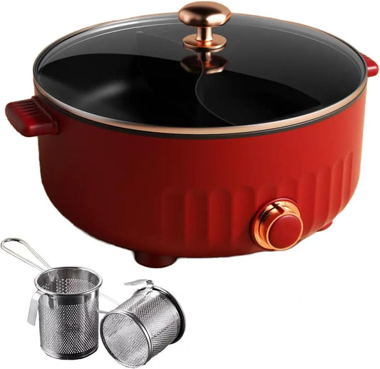 Fondue, 30cm, 6 L, 30 cm, IP65, rouge, pour Les RéUnions De Famille, ARTSIM