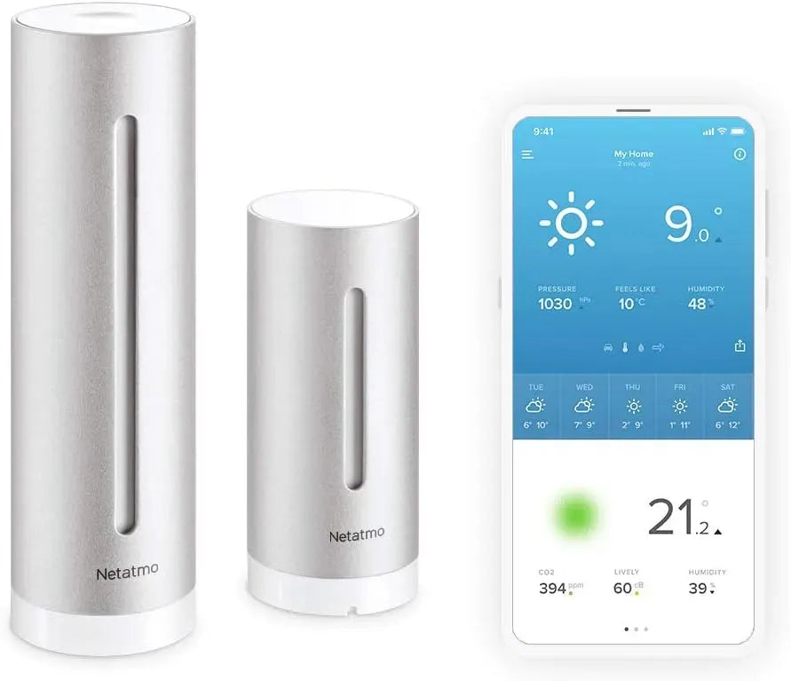 connectés Station, station météo sans fil, Netatmo Objets connectés Station météo
